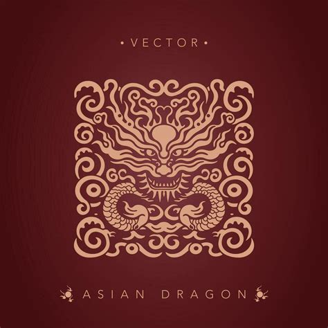 Asian Dragon Chinese Dragon Totem Pattern 26910878 Vector Art At Vecteezy