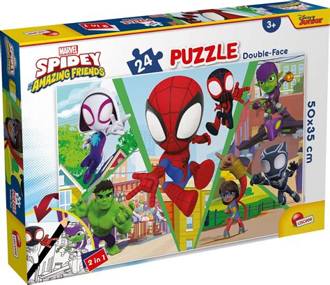 Lisciani Giochi Marvel Puzzle Df Plus Spidey Let S Challenge