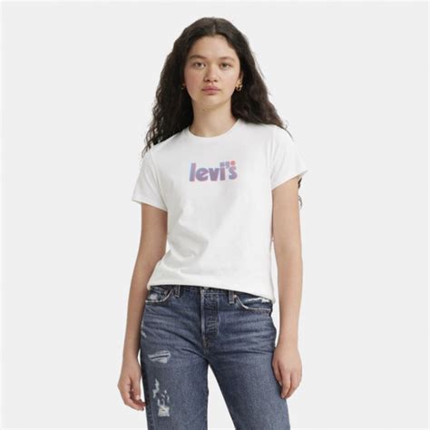 Levi S The Perfect Seasonal Poster Women S T Shirt White 17369 2050