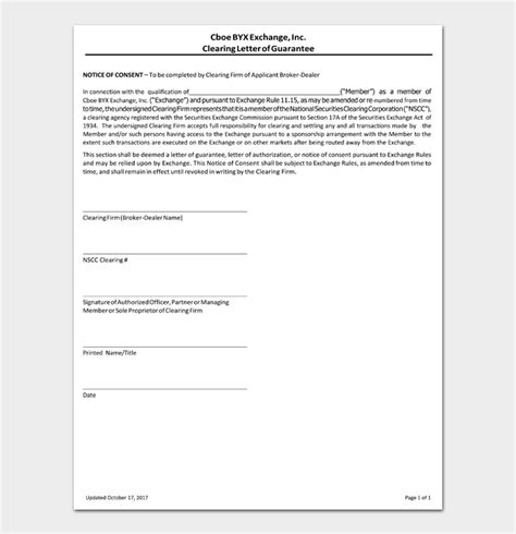 Letter Of Guarantee 18 Templates And Samples Word Pdf