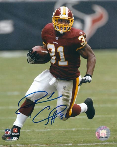 Autographed Rock Cartwright 8x10 Washington Redskins Photo Main Line