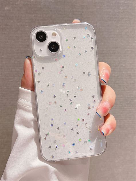 Cute Liquid Glitter Stars Phone Case for iPhone 14 15 11 12 13 - Etsy