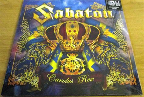 SABATON Carolus Rex 2xLP Gatefold Blue VINYL Record Subterania