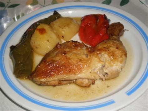 Pollo Con Pimientos Al Horno Recetas Y Poemas