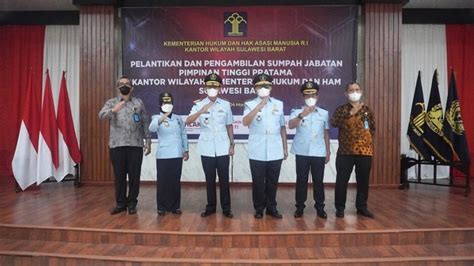 4 Pejabat Di Kemenkumham Sulbar Dilantik Kakanwil Jabat Kakanwil