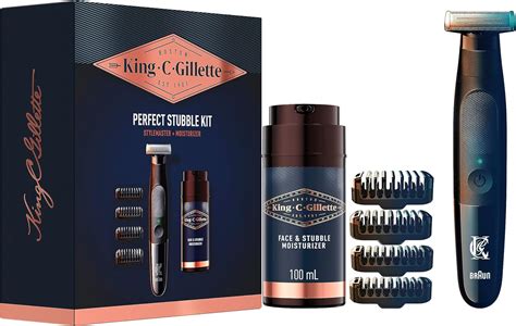 King C Gillette Men S Perfect Stubble Kit Gift Set With Style Master