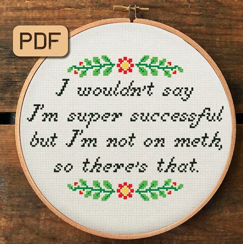 Funny Cross Stitch Pattern Pdf I Wouldn T Say I M Etsy Cross Stitch