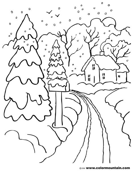 Free Snow Coloring Sheets At Netlailablog Blog