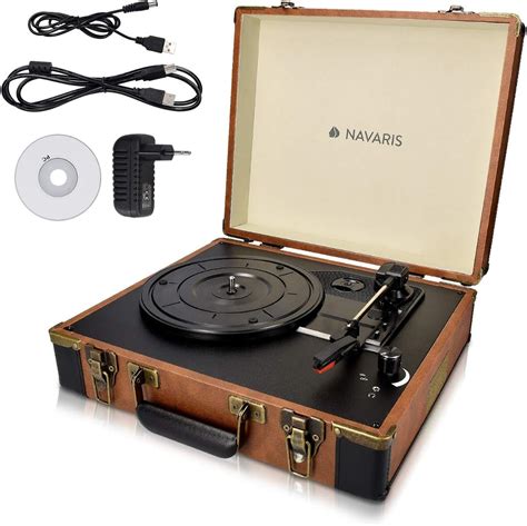 Platine Vinyle Bluetooth Portable Vitesses Tr Min