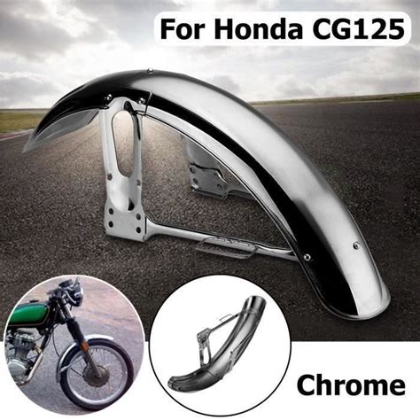 1x Garde Boue Avant De Moto Pour Honda CG125 Chrome QK66862 Cdiscount