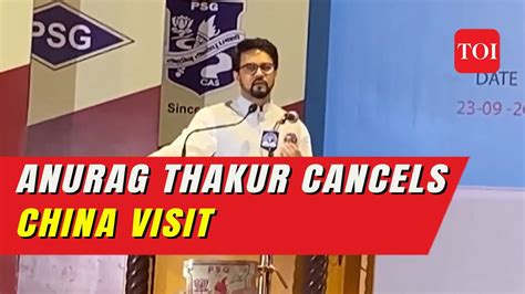 India China Tensions At Asian Games Anurag Thakur Cancels China Visit Over 3 Athletes Visa