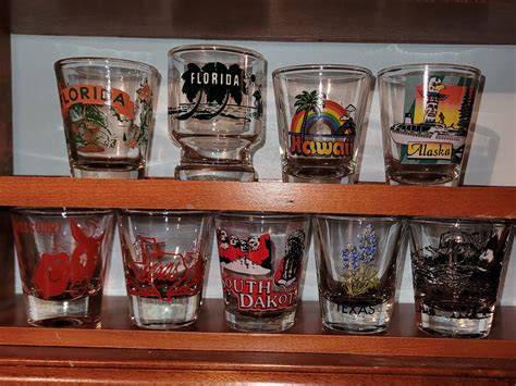 State Souvenir Shot Glass Variety Florida South Dakota Utah Alaska Hawaii Texas Missouri Etsy