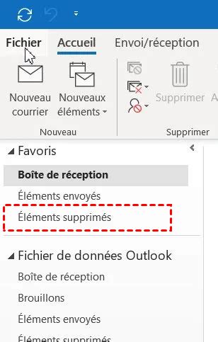 R Cup Rer Les Mails Outlook Supprim S R Cemment Ou D Finitivement