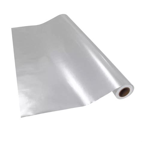 Papel Metalizado 25m Plata Brilla Ml0014 Super Papelera