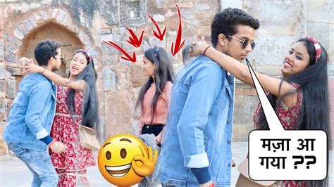 Hugging Random Cute 🥰 Girls Prank 😂🤣 Part 2 Prank In India Random