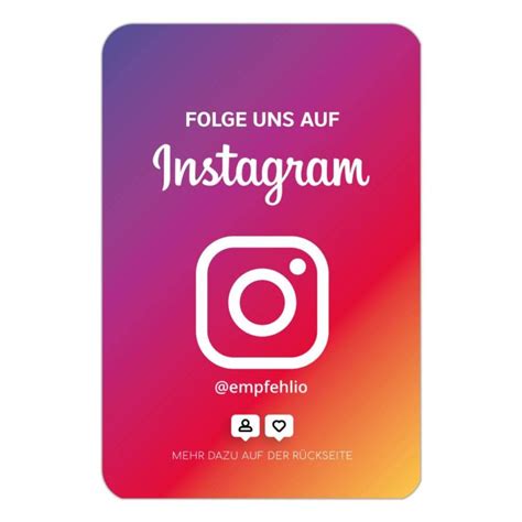 Aufkleber Sticker Folge Uns Auf Instagram Rund Color Empfehlio