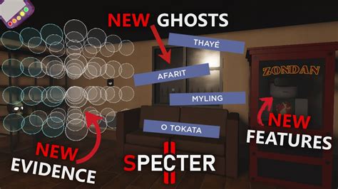 Four New Ghosts New Features And A New Evidence Roblox Specter