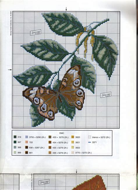 Schema Punto Croce Foglie 5