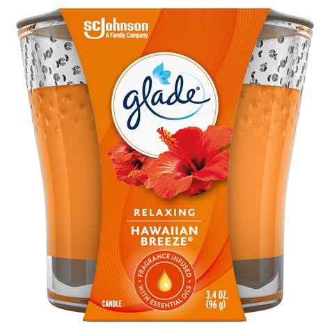 Glade Jar Candle Hawaiian Breeze Fragrance 34 Oz