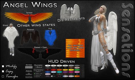 Second Life Marketplace Sensations Angel Wings