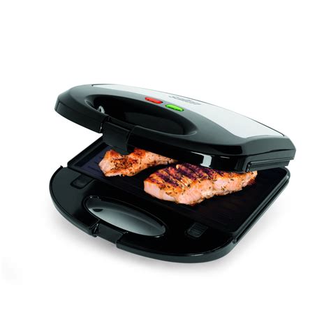 Salton 3 in 1 Grill, Sandwich, Waffle Maker, SM1543, Black - Walmart ...