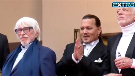 Johnny Depp Gets Standing Ovation In Cannes Comeback Youtube