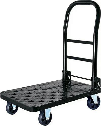 Industrial Mild Steel Foldable Platform Trolley Rectangle Load