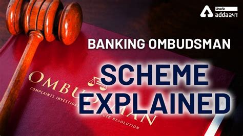 Banking Ombudsman Scheme Explained General Awareness All