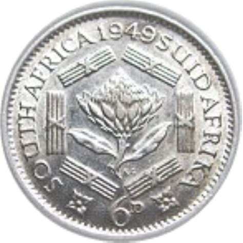 Sixpence South Africa Silver