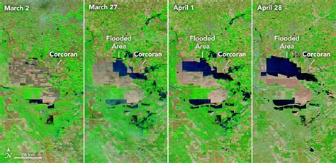 Californias Tulare Lake Shows Continued Growth In New Nasa Satellite