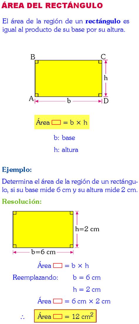 Como Se Calcula El Area Del Rectangulo Vostan