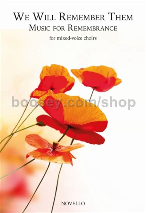 Various - We Will Remember Them: Music for Remembrance (SATB)