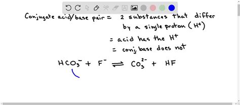 SOLVED Consider The Reaction Below Which Species Are Conjugate Acid