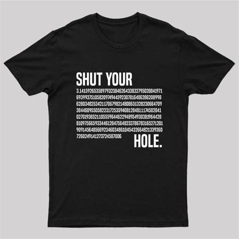 Geeksoutfit Shut Your Pi Hole Geek T Shirt For Sale Online