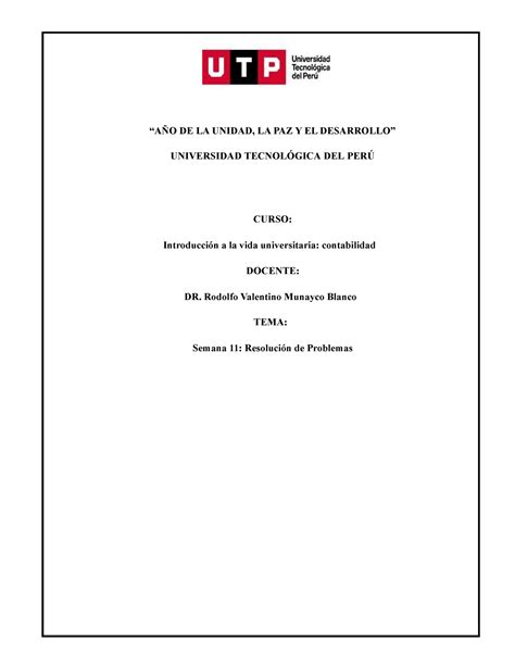 IVU Actividad 11 S11 Resolucion de problemas AÑO DE LA UNIDAD LA