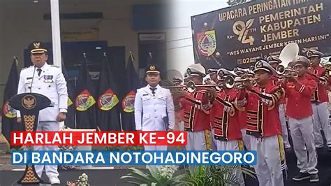 Upacara Harlah Kabupaten Jember Ke Digelar Di Bandara