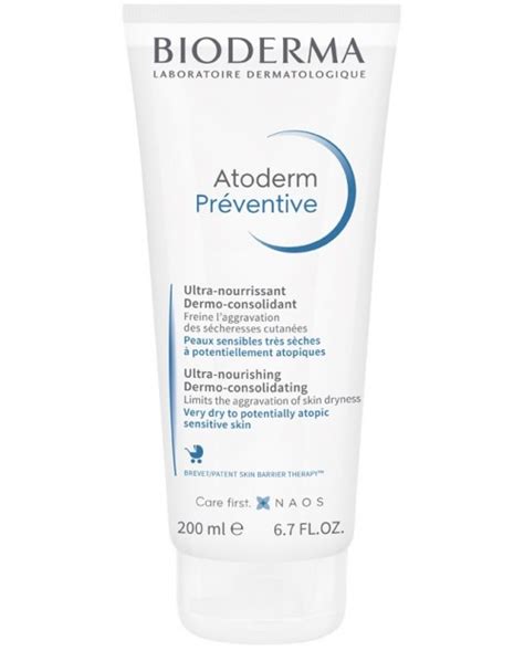 Bioderma Atoderm Подхранващ и възстановяващ крем Préventive 200 ml