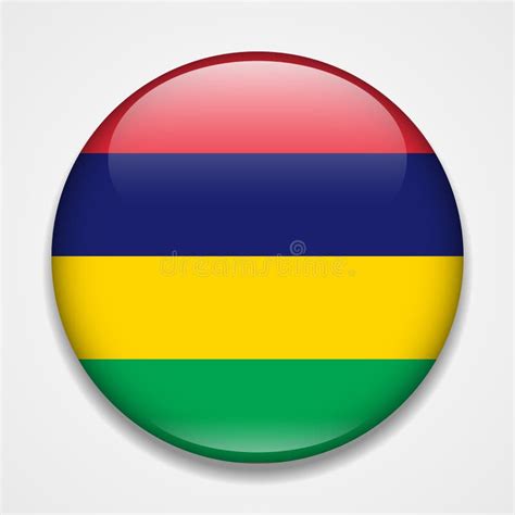 Mauritius Round Flag Seamless Pattern Mauritian Background Vector