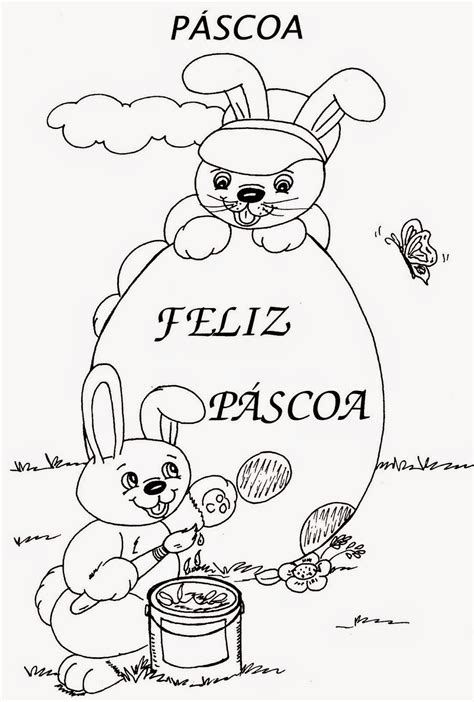 BAUZINHO DA WEB BAÚ DA WEB Desenhos de Páscoa para colorir pintar