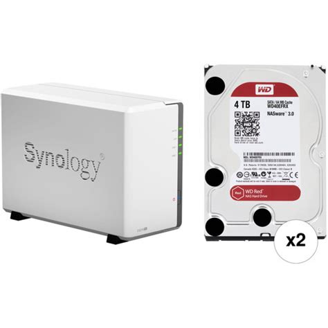 Synology Diskstation 8tb Ds216se 2 Bay Nas Server Kit 2 X 4tb