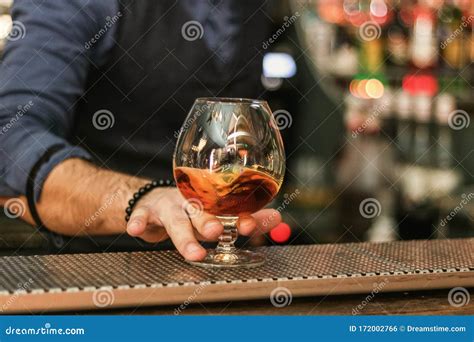 Hand Holding A Glass Of Whiskey Stock Photo Image Of Glass Human