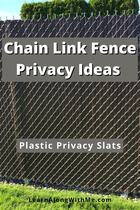 11 Proven Ways To Add Privacy To A Chain Link Fence Chain Link Fence Chain Link Fence Cover