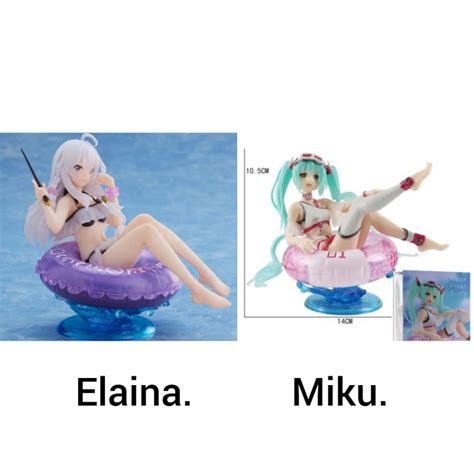 Jual Hatsune Miku Elaina Figure Aqua Float Girl Swimsuit Shopee