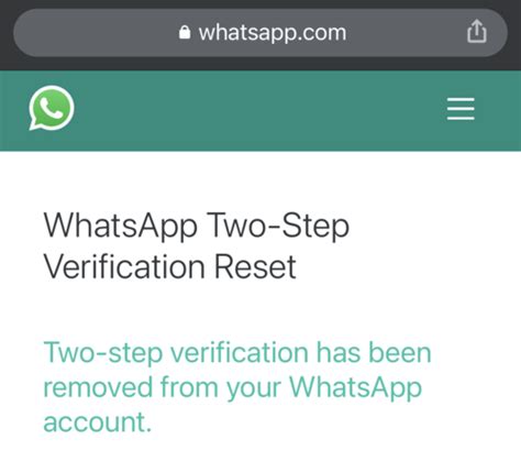 How To Reset Whatsapp Two Step Verification Pin