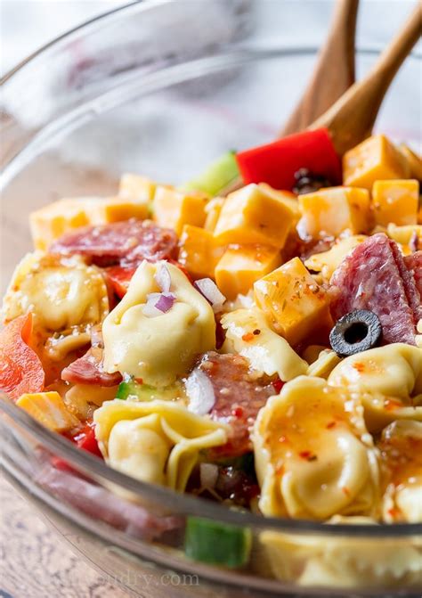 Italian Tortellini Pasta Salad Recipe I Wash You Dry