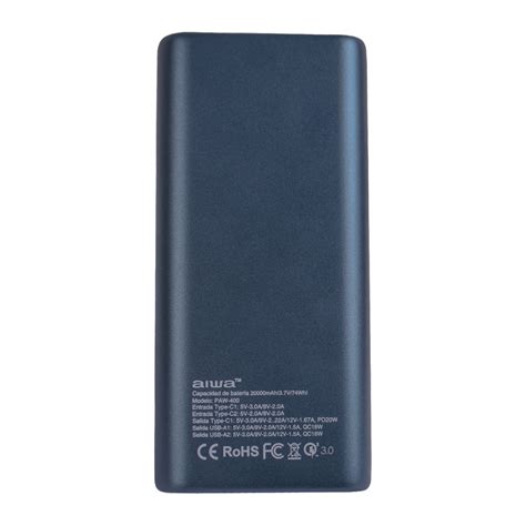 Power Bank Aiwa 20000 MAh PAW 400 ESPOL