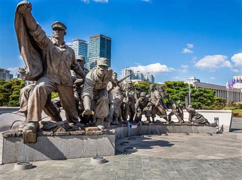 Monumento De La Guerra De Corea Seul Imagen De Archivo Editorial