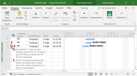 Ms Project Mit Kalendern Planen