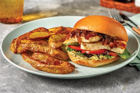 Mediterranean Haloumi Burger Recipe Hellofresh