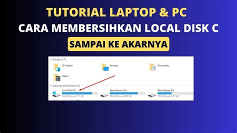 Cara Membersihkan Local Disk C Sampai Ke Akarnya Dengan Mudah YouTube